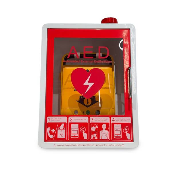 Бокс металевий настінний із сигналізацією для дефібрилятора AED Amoul, рис. 1