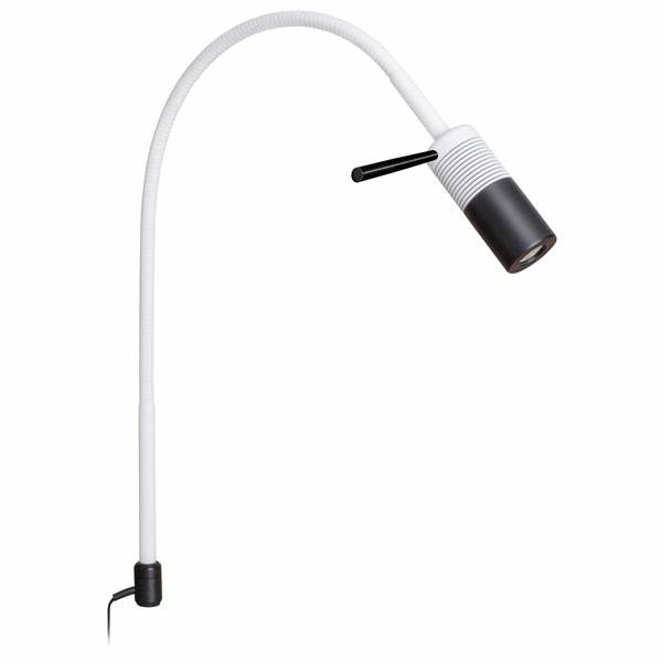 Оглядова LED лампа, фокус, з ручкою та підставкою, біла, Luxamed, рис. 1