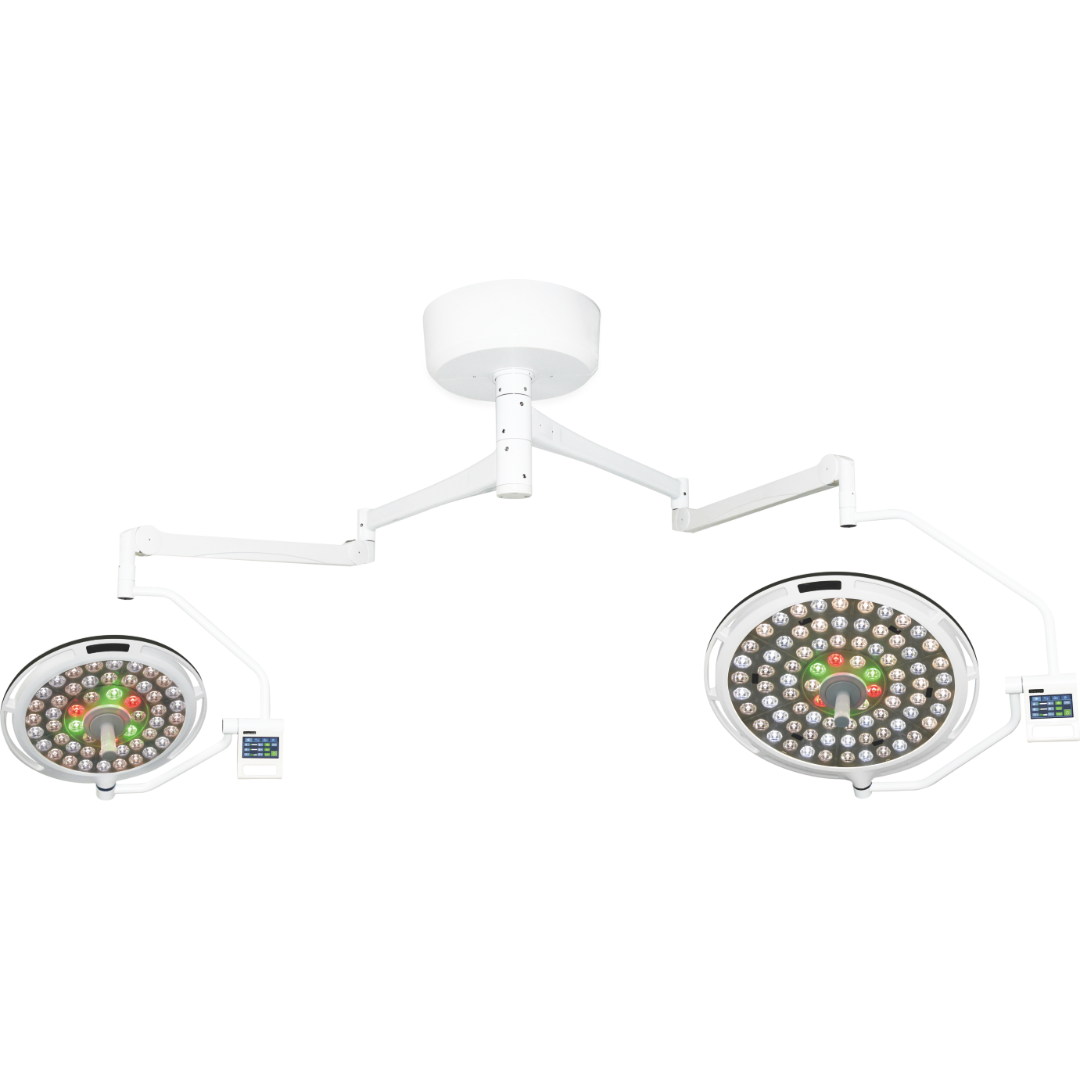 Світильник хірургічний стельовий LED двокупольний MK-R700/700BW Medik