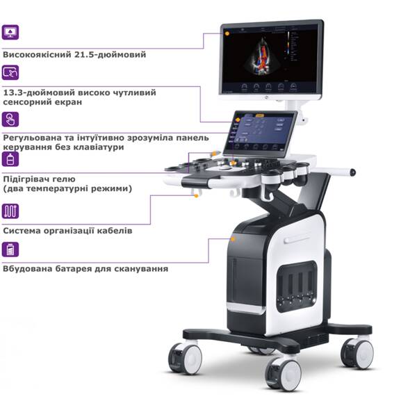 Система стаціонарна ультразвукова експертного класу +2 датчики Cetus 40 Focus & Fusion, рис. 3